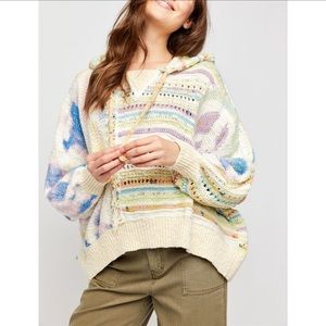 NWT Free People Flower Child Poncho / Serene Dream Small NWT